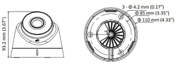 4MP Full HD Turret PoE IR-Leds - Afbeelding 4