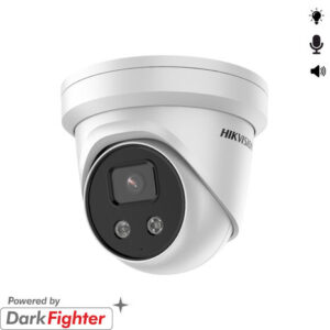 4MP Full HD Turret PoE AcuSense SD-slot IR-Led 2-weg audio Sirene/flitslicht