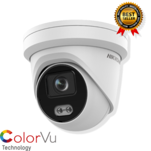 4MP Full HD Turret PoE Colorvu SD-slot PoE Microfoon