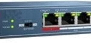 DS-3E0105P-E, 5 poorts PoE switch (4x PoE en 1x uplink)