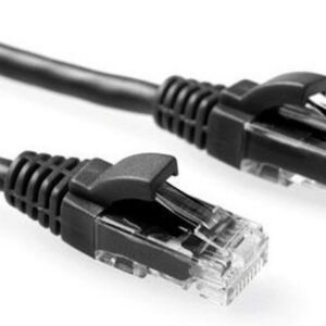 ACT Zwarte 1,5 meter UTP CAT6 patchkabel met RJ45 connectoren