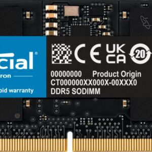 Crucial CT16G48C40S5 geheugenmodule 16 GB 1 x 16 GB DDR5 4800 MHz