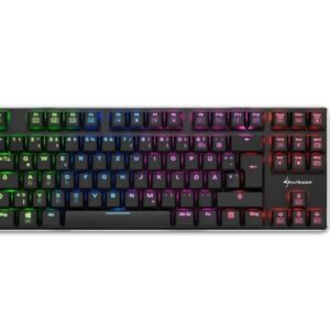 Sharkoon PureWriter TKL RGB toetsenbord USB QWERTY Amerikaans Engels Zwart