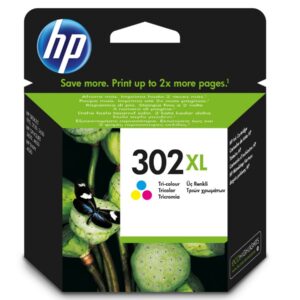 HP 302XL originele high-capacity drie-kleuren inktcartridge