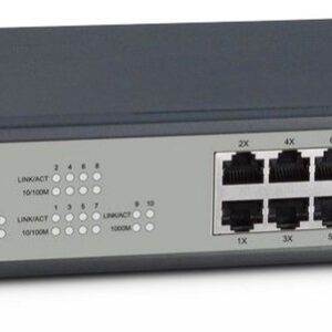 Inter-Tech ST3310 Managed Fast Ethernet (10/100) Zwart, Grijs