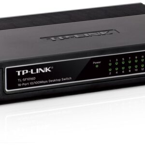 TP-LINK TL-SF1016D Unmanaged Fast Ethernet (10/100) Wit