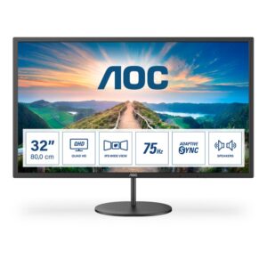 AOC V4 Q32V4 computer monitor 80 cm (31.5") 2560 x 1440 Pixels 2K Ultra HD LED Zwart RETURNED