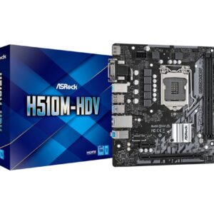 Asrock H510M-HDV Intel H510 LGA 1200 micro ATX