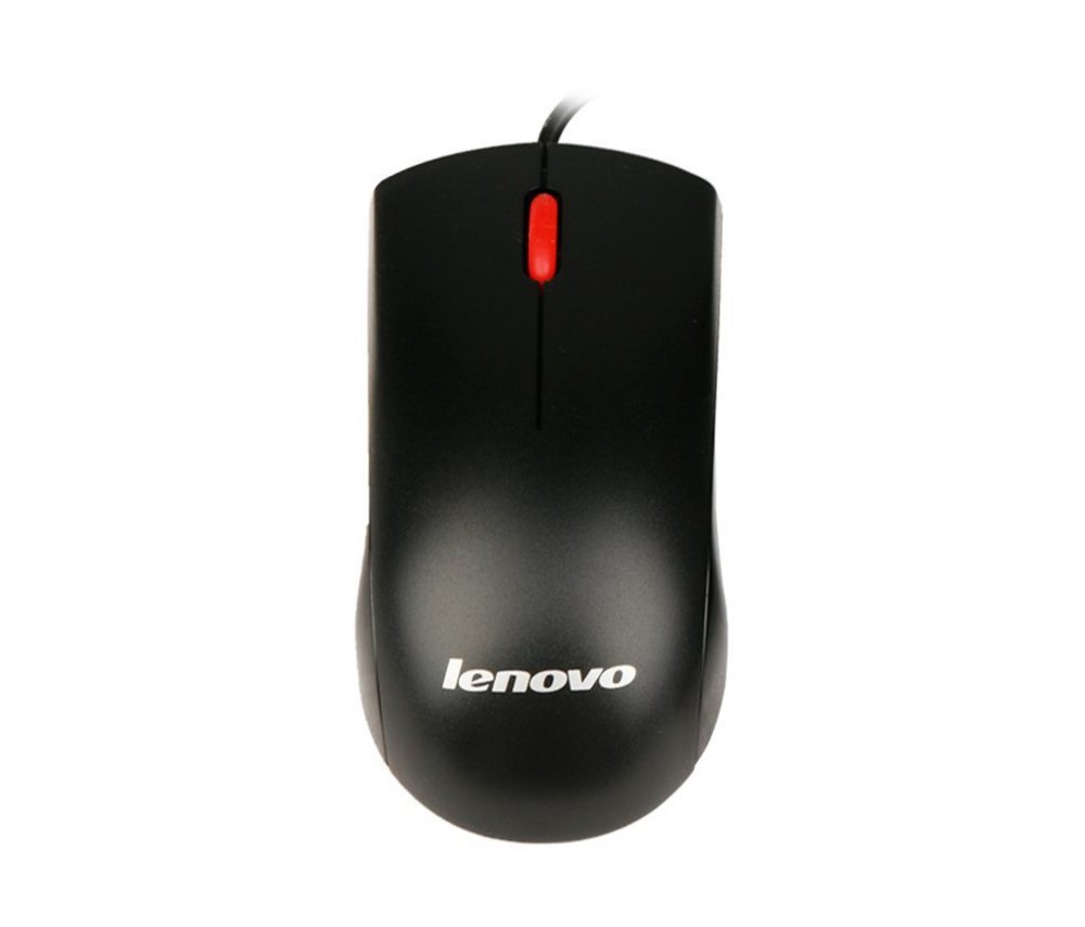 Lenovo USB Mouse / Black / In plastic bag
