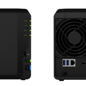 Synology DiskStation DS218 data-opslag-server NAS Desktop Ethernet LAN Zwart RTD1296