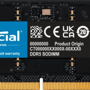 Crucial CT32G48C40S5 geheugenmodule 32 GB 1 x 32 GB DDR5 4800 MHz