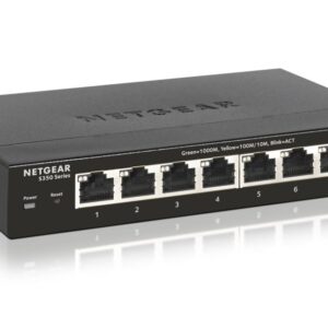 NETGEAR GS308T Managed L2 Gigabit Ethernet (10/100/1000) Zwart