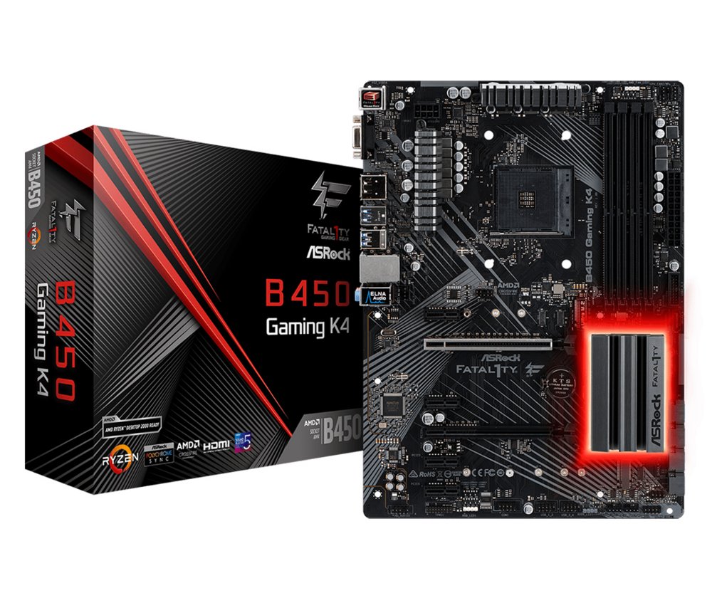 Asrock Fatal1ty B450 Gaming K4 AMD B450 Socket AM4 ATX