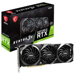 MSI RTX 3060 TI VENTUS 3X 8G OC LHR videokaart NVIDIA GeForce RTX 3060 Ti 8 GB GDDR6