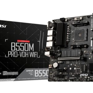 MSI B550M PRO-VDH WIFI moederbord AMD B550 Socket AM4 micro ATX