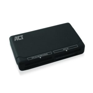 ACT AC6025 geheugenkaartlezer USB 2.0 Zwart