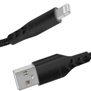 Mobiparts Apple Lightning to USB Braided Cable 2A 1m Black