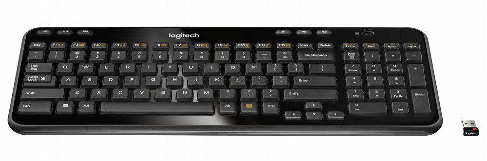 Logitech K360 toetsenbord RF Draadloos QWERTY Nederlands Zwart