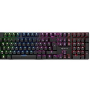 Sharkoon PureWriter RGB toetsenbord USB QWERTY Amerikaans Engels Zwart