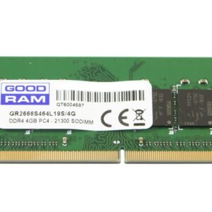 Goodram GR2666S464L19S/4G geheugenmodule 4 GB 1 x 4 GB DDR4 2666 MHz