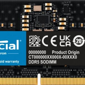 Crucial CT8G48C40S5 geheugenmodule 8 GB 1 x 8 GB DDR5 4800 MHz