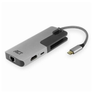 ACT AC7042 USB-C naar HDMI multiport adapter met ethernet en USB hub