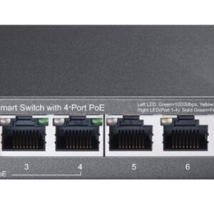 TP-LINK TL-SG108PE Unmanaged Gigabit Ethernet (10/100/1000) Power over Ethernet (PoE) Zwart