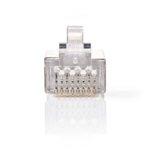 Nedis CCGP89307ME kabel-connector Rj-45 Metallic, Transparant