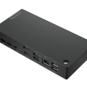 Lenovo 40B50090EU notebook dock & poortreplicator Bedraad USB 3.2 Gen 1 (3.1 Gen 1) Type-C Zwart