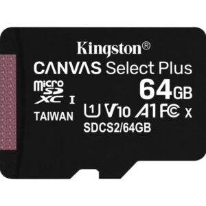 Kingston Technology Canvas Select Plus flashgeheugen 64 GB MicroSDXC UHS-I Klasse 10