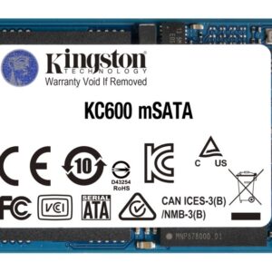 Kingston Technology KC600 mSATA 512 GB SATA III 3D TLC