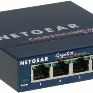 Netgear ProSAFE Unmanaged Switch - GS105 - Desktop - 5 Gigabit Ethernet poorten 10/100/1000 Mbps