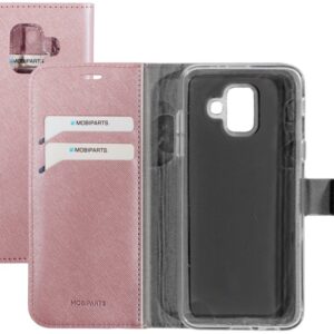 Mobiparts Saffiano Wallet Case Samsung Galaxy A6 (2018) Pink