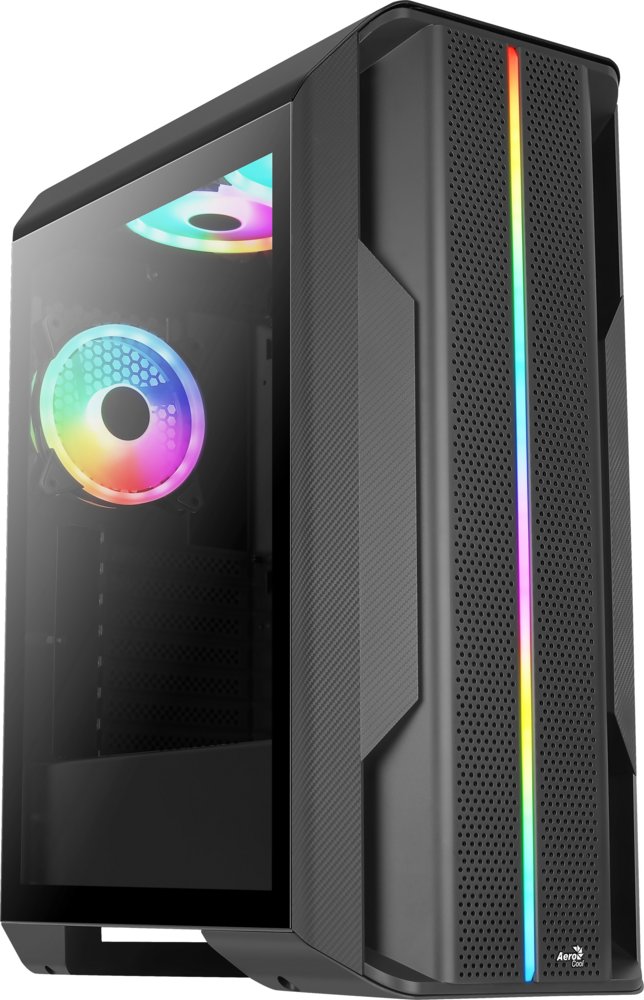 Aerocool Splinter Duo ATX micro-ATX /GAMING Gehard Glas/ RGB