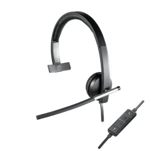 Logitech H650e Headset Bedraad Hoofdband Kantoor/callcenter USB Type-A Zwart, Zilver