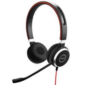 Jabra Evolve 40 UC Stereo Headset Bedraad Hoofdband Kantoor/callcenter Zwart