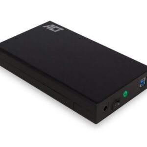 ACT AC1405 behuizing voor opslagstations HDD-/SSD-behuizing Zwart 3.5"