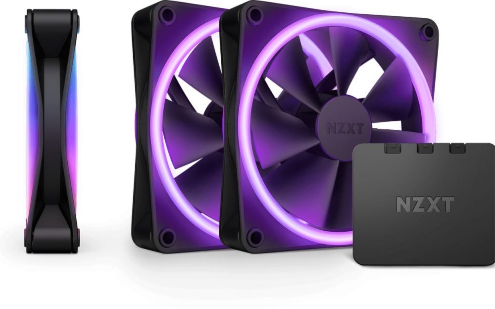 FAN NZXT F120 RGB DUO - 120mm RGB Fan - Triple – Zwart