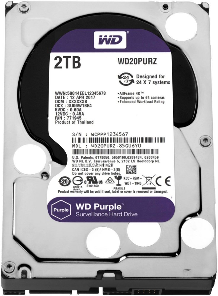 Western Digital Purple 3.5" 2000 GB SATA III