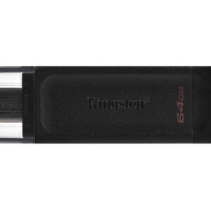 Kingston Technology DataTraveler 70 USB flash drive 64 GB USB Type-C 3.2 Gen 1 (3.1 Gen 1) Zwart