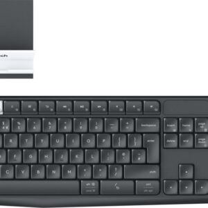 Logitech K375s toetsenbord RF-draadloos + Bluetooth QWERTY US International Grafiet, Wit