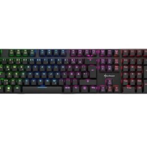 Sharkoon PureWriter RGB toetsenbord USB QWERTY Amerikaans Engels Zwart