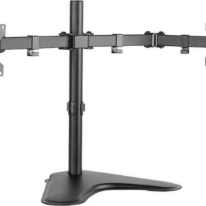 LogiLink BP0045 flat panel bureau steun 81,3 cm (32") Doorvoer Zwart, Roestvrijstaal