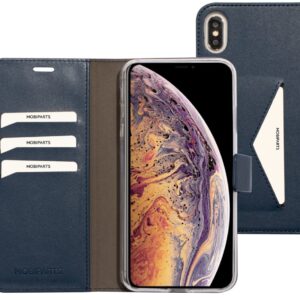 Mobiparts Classic Wallet Case Apple iPhone XS Max Blue
