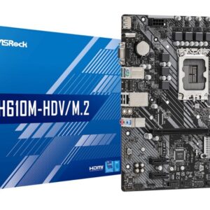 Asrock H610M-HDV/M.2 Intel H610 LGA 1700 micro ATX