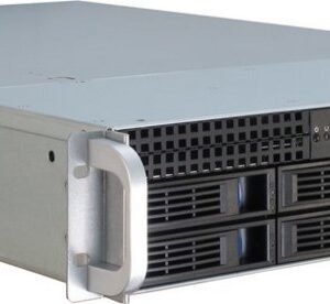 Inter-Tech IPC 2U-2408 Rack Zwart, Roestvrijstaal