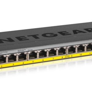 NETGEAR GS116LP Unmanaged Gigabit Ethernet (10/100/1000) Power over Ethernet (PoE) Zwart