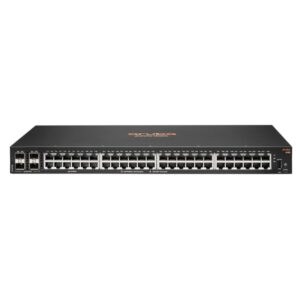Hewlett Packard Enterprise Aruba 6100 48G 4SFP+ Managed L3 Gigabit Ethernet (10/100/1000) 1U Zwart