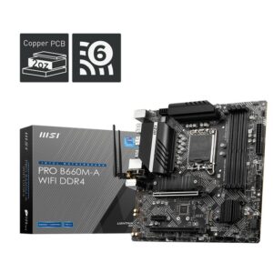 MSI PRO B660M-A WIFI DDR4 moederbord Intel B660 LGA 1700 micro ATX