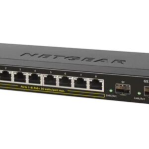 NETGEAR GS310TP Managed L2 Gigabit Ethernet (10/100/1000) Power over Ethernet (PoE) Zwart
